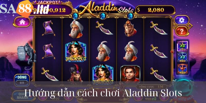 Chia sẻ cách chơi game Aladdin Slots toàn thắng cho Newbie